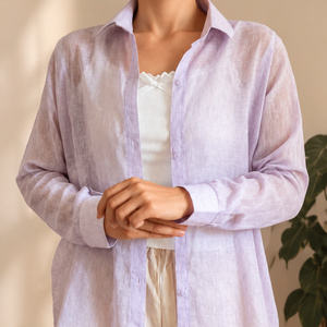 Linen Shirt-Lilac